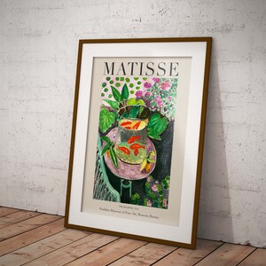 Henri Matisse Exhibition Poster, The Goldfish, Downloadable Art Print, Instant Download image 3