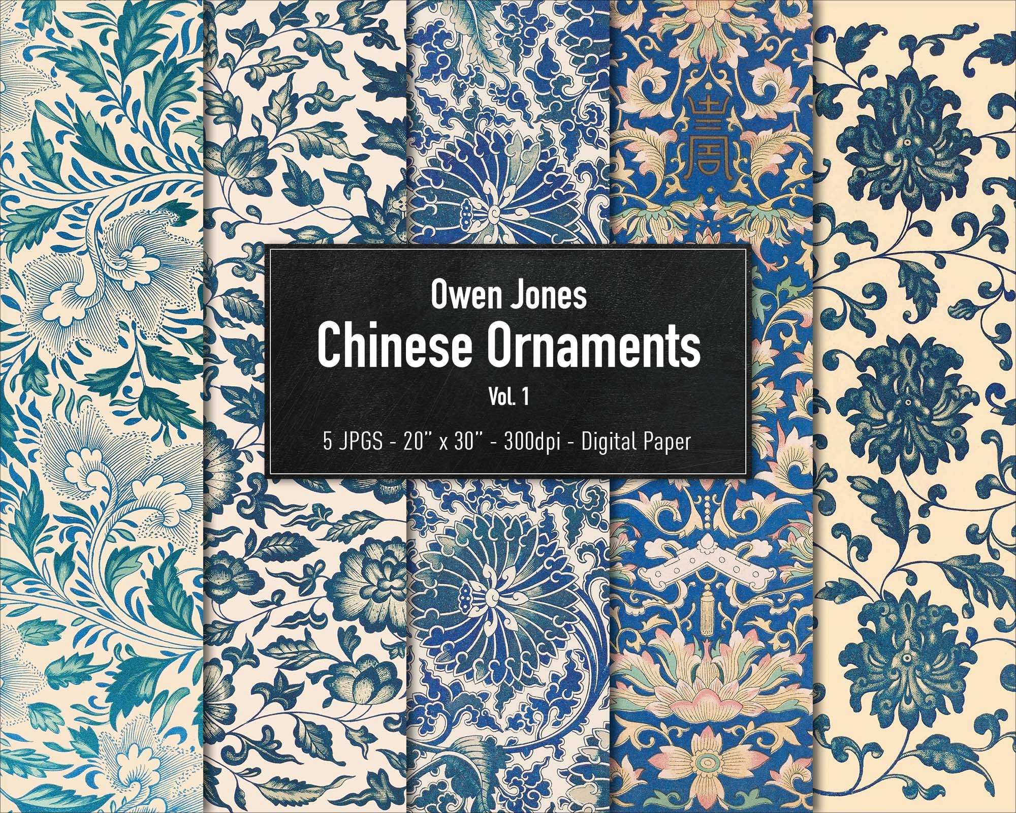 Owen Jones Chinese Ornaments Vol.1 Instant Download. Digital Paper Owen Jones Chinese Ornaments Vol.1 Instant Download. Digital Paper