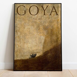 Francisco de Goya, El Perro, Póster Imprimible, Impresión de Arte Descargable, Descarga Instantánea