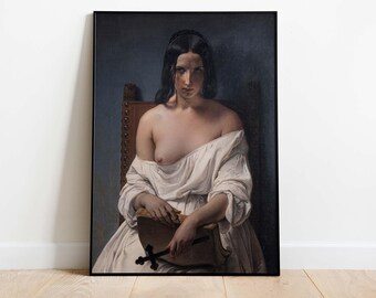 Francesco Hayez - The Meditation, Printable Poster, Downloadable Art Print, Instant Download