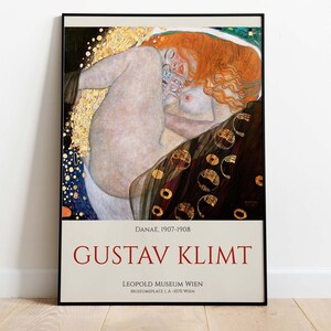 Gustav Klimt Exhibition Poster - Danae, Printable Poster, Art Print, Instant Download