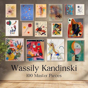 Wassily Kandinsky - 100 obras maestras, las 100 obras más bellas del artista, pósteres descargables, descarga instantánea