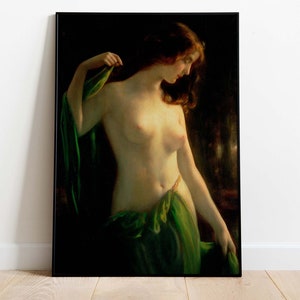 Otto Theodor Gustav Lingner - Water Nymph, Downloadable Art Print, Instant Download