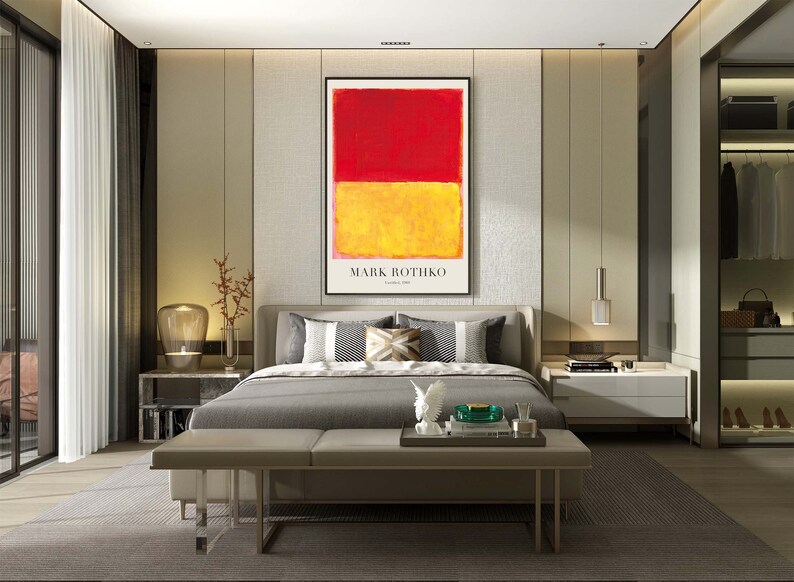 Mark Rothko Bench Mark Rothko - Untitled, 1969, Printable Poster, Downloadable Art Print ...