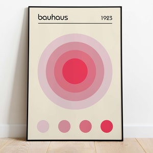 Bauhaus Poster, Minimalist Geometric Art, Downloadable Art, Instant Download