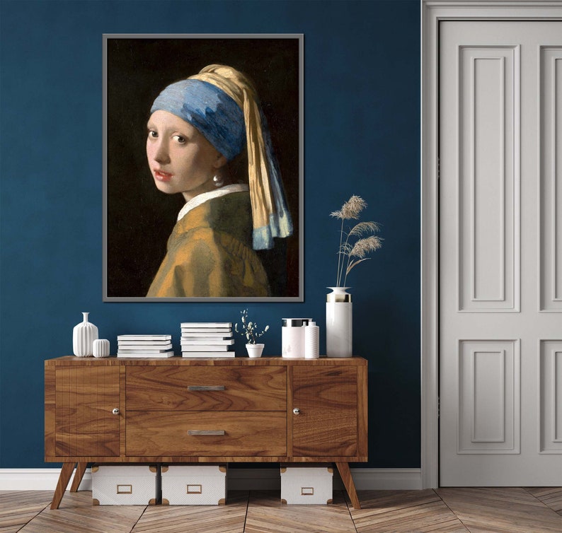 Jan Vermeer, Girl with the Pearl Earring Poster, Art Print, Instant Download. image 3