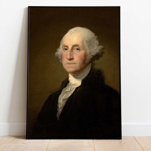 Póster de George Washington, presidente de los Estados Unidos, impresión artística, descarga instantánea