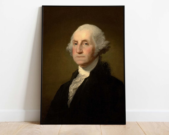 George Washington Poster, President of the United States Art Print, Instant Download