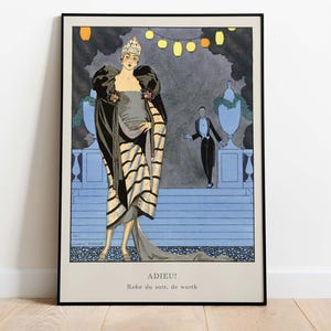 Póster Art Nouveau francés de George Barbier - Impresión artística descargable, descarga instantánea