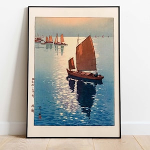 Hiroshi Yoshida - Calm Wind, Vintage Japanese Art Poster, Printable Art, Instant Download