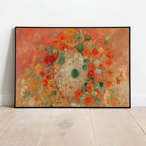 Odilon Redon - Nasturtiums, Printable Poster, Downloadable Art Print, Instant Download