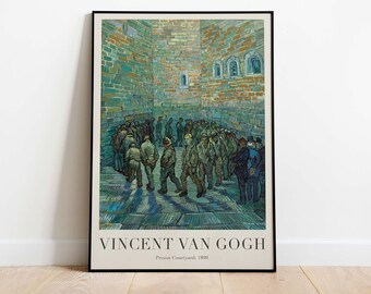 Vincent van Gogh - The Prison Courtyard, Downloadable Poster, Printable Art, Instant Download