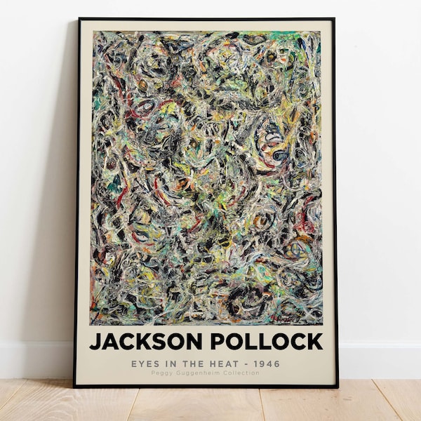 Jackson Pollock - Eyes in the Heat, Printable Art, Instant Download