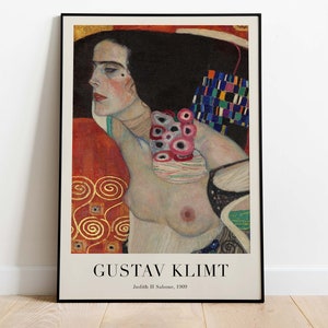 Gustav Klimt - Judith II Salome, Printable Poster, Art Print, Instant Download