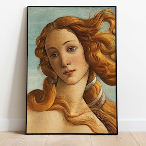 Sandro Botticelli - El Nacimiento de Venus, Afiche Detalle, Descarga Instantánea