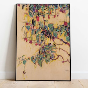 Egon Schiele - Girasoles, 1911, Póster descargable, Arte imprimible, Descarga instantánea