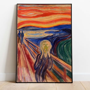 Edvard Munch - The Scream, Printable Art Poster, Home Decor, Instant Download