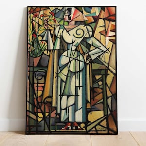 Amadeo de Souza-Cardoso - Dame, Arte descargable, Cartel imprimible, Descarga instantánea