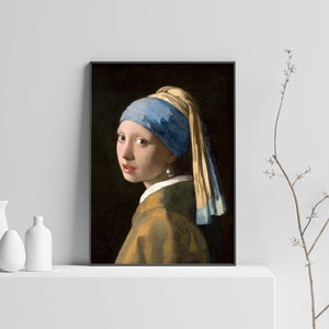 Jan Vermeer, Girl with the Pearl Earring Poster, Art Print, Instant Download. image 5