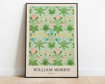 William Morris Poster - Daisy, Downloadable Art Print, Instant Download