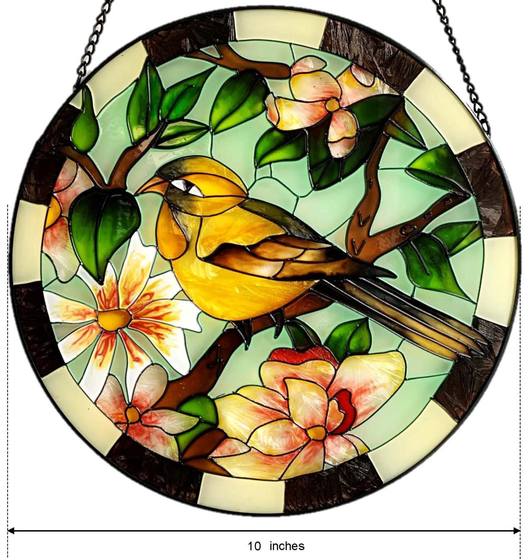 Hand Crafted Stained Glass Decorative Painted Window Hangings Etsy UK