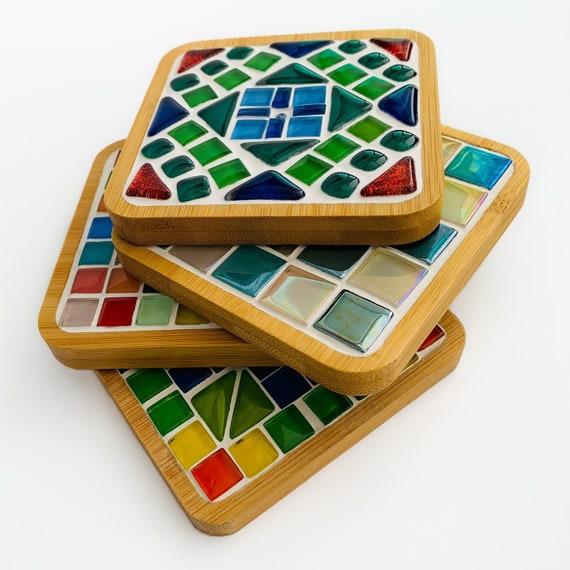 Mosaic drink coasters hotsell
