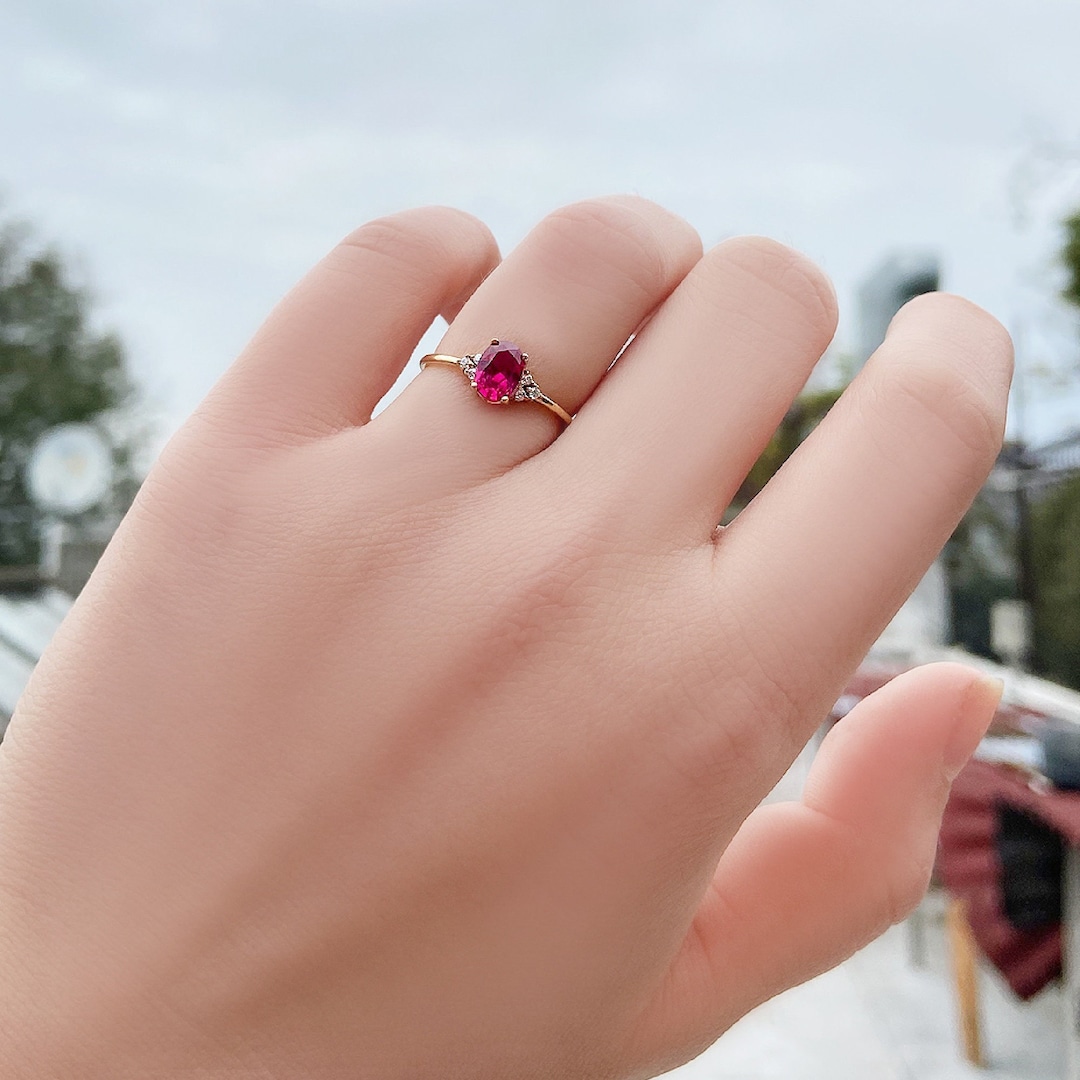 フラダンス Ruby Ring Men's Ruby Ring 1.44 Ct. 14K White Gold | The Natural Ruby