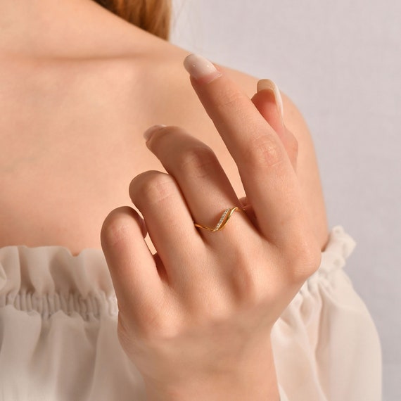 Birthday gift gold ring for cheap girlfriend