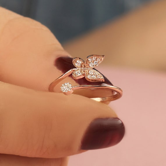 Exquisite Butterfly Ring