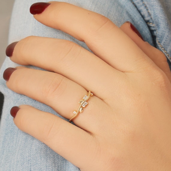 9ct gold diamond ring — Olivia Brown Jewellery