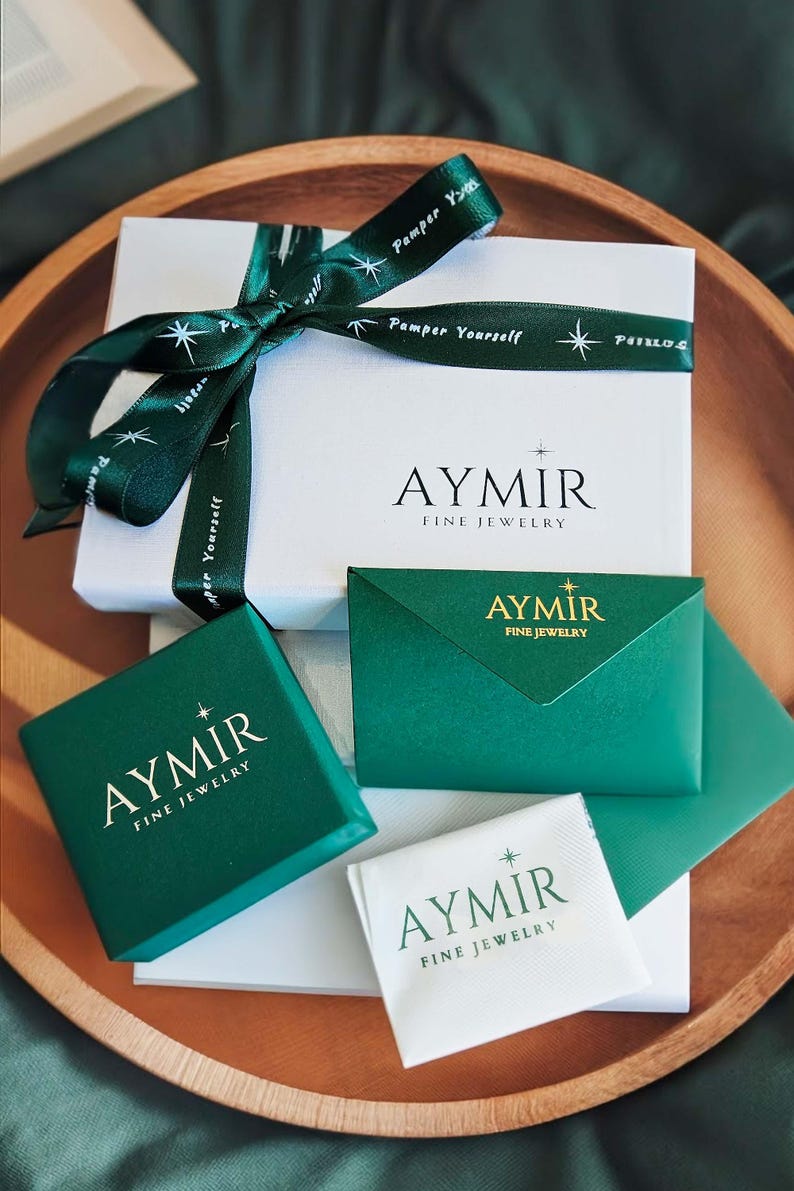 14K Solid Gold Teardrop Infinity Ring, Diagonal Diamond Geometric Statement Ring afbeelding 7