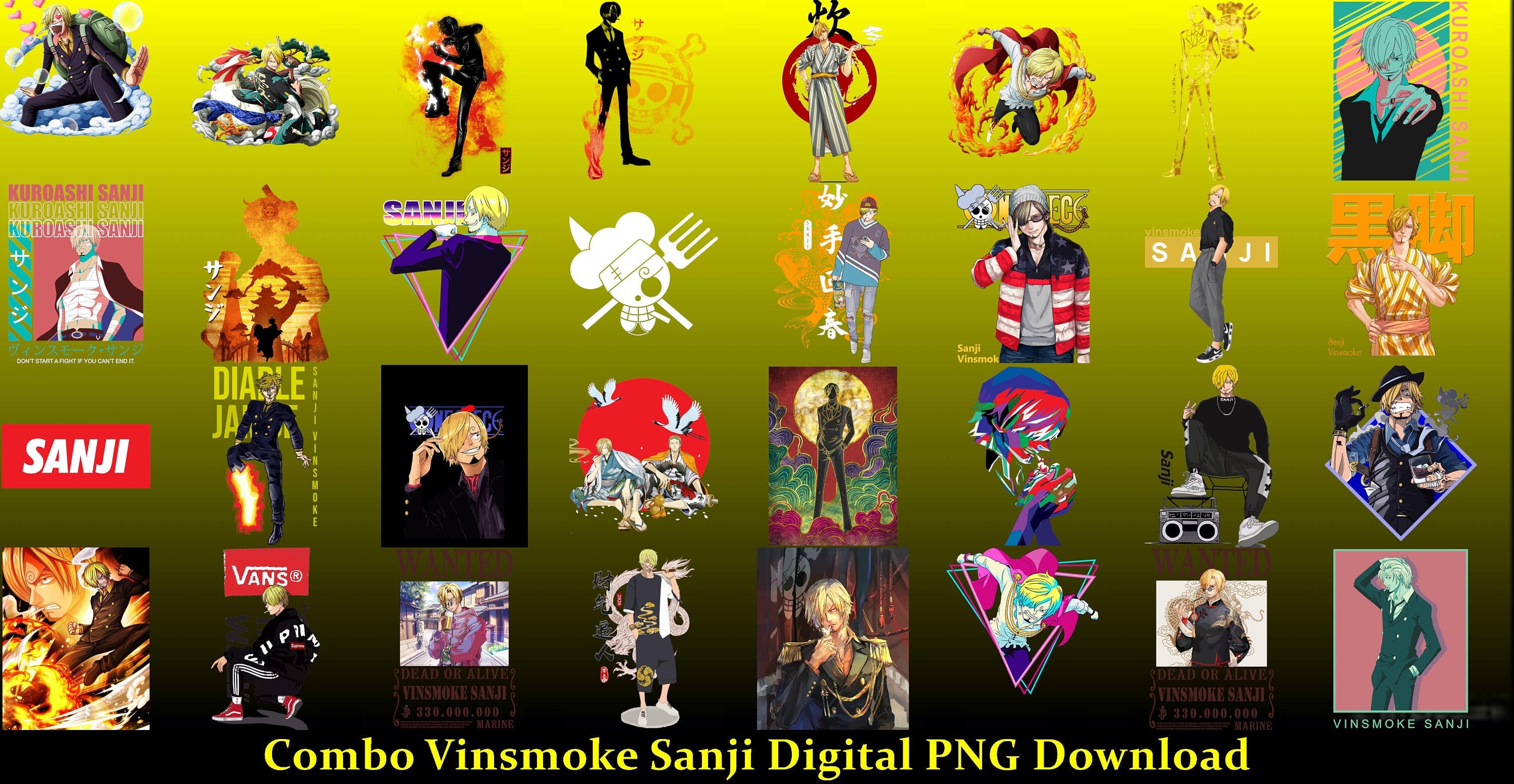 Download Bundle PNG Vinsmoke Sanji One Piece Svg Sanji Svg Anime | Etsy