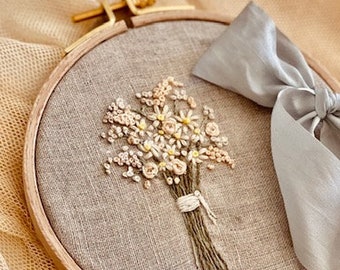 Beginner Embroidery Kit, Embroidery Kit, Embroidery, Flower Embroidery, Summer Bouquet, Hand Embroidery Kit, Kits DIY Embroidery set