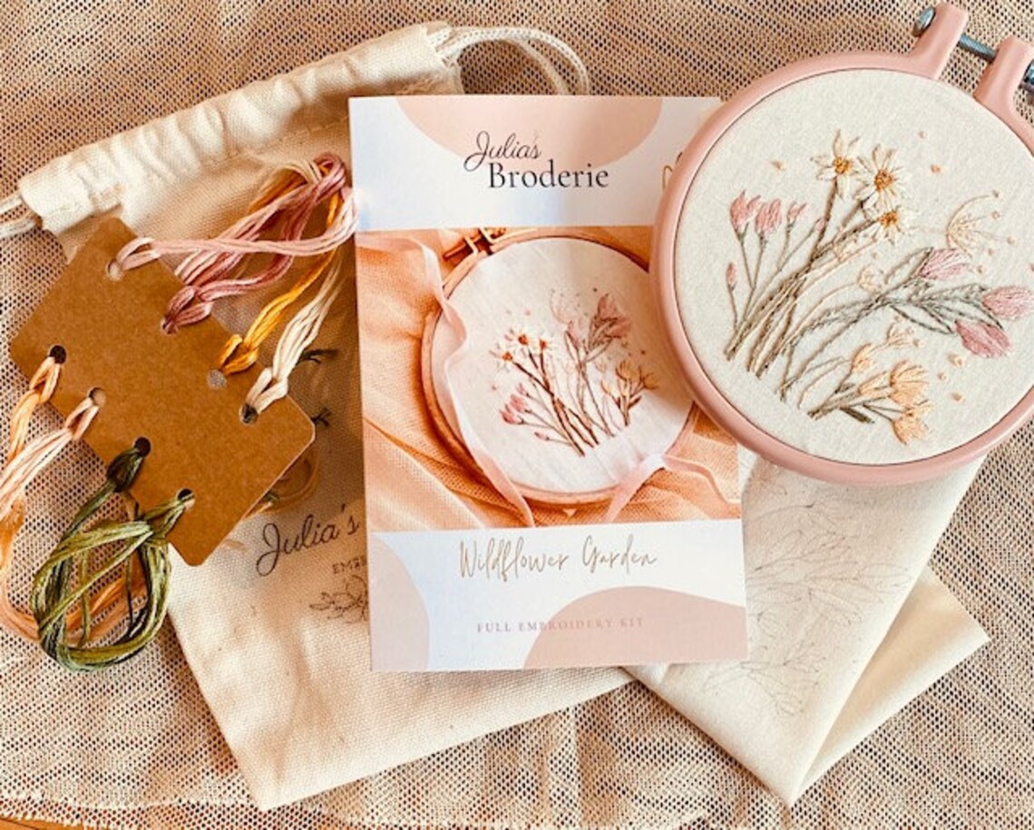 Beginner Embroidery Kit Easy Embroidery Kit for Beginners Etsy