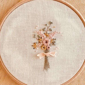 Beginner Embroidery Kit, Embroidery Kit, Embroidery, Flower Embroidery, Spring Bouquet, Hand Embroidery Kit, Kits DIY Embroidery set