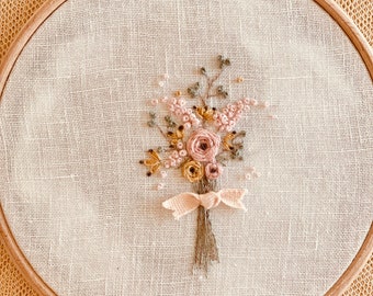 Beginner Embroidery Kit, Embroidery Kit, Embroidery, Flower Embroidery, Spring Bouquet, Hand Embroidery Kit, Kits DIY Embroidery set