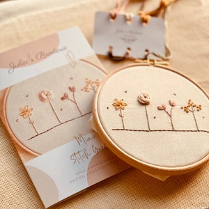 Mini Stitch, Kids craft kit, embroidery kit, beginner embroidery, embroidery for kids image 3