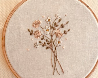 Daisy Bouquet, Embroidery Kit, Learn to embroider, Embroidery, DIY kit