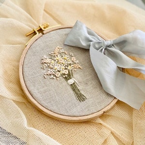 Beginner Embroidery Kit, Embroidery Kit, Embroidery, Flower Embroidery, Summer Bouquet, Hand Embroidery Kit, Kits DIY Embroidery set image 5