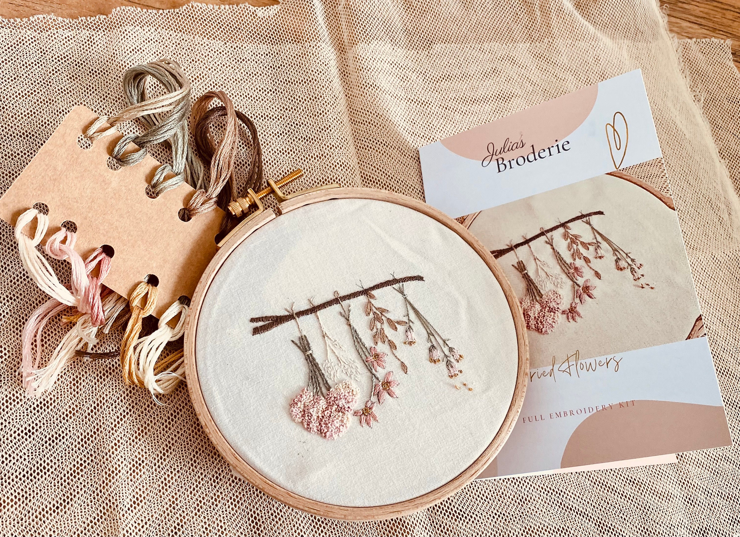 Learn to Embroider Journey Box, Beginner Embroidery Kit, DIY Embroidery 