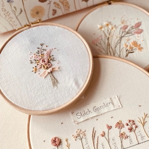 Learn to Embroider Journey Box, Beginner embroidery kit, DIY embroidery image 1