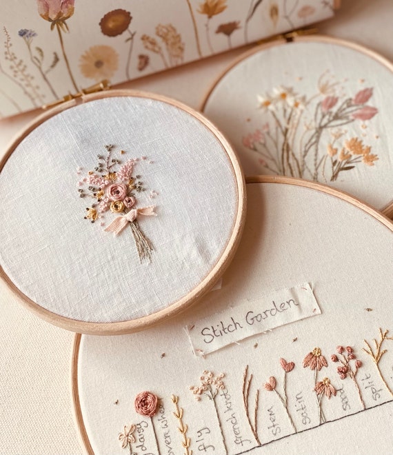 Learn to Embroider Journey Box, Beginner Embroidery Kit, DIY Embroidery 