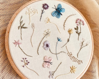 Summer Dreaming, Flower Embroidery Kit