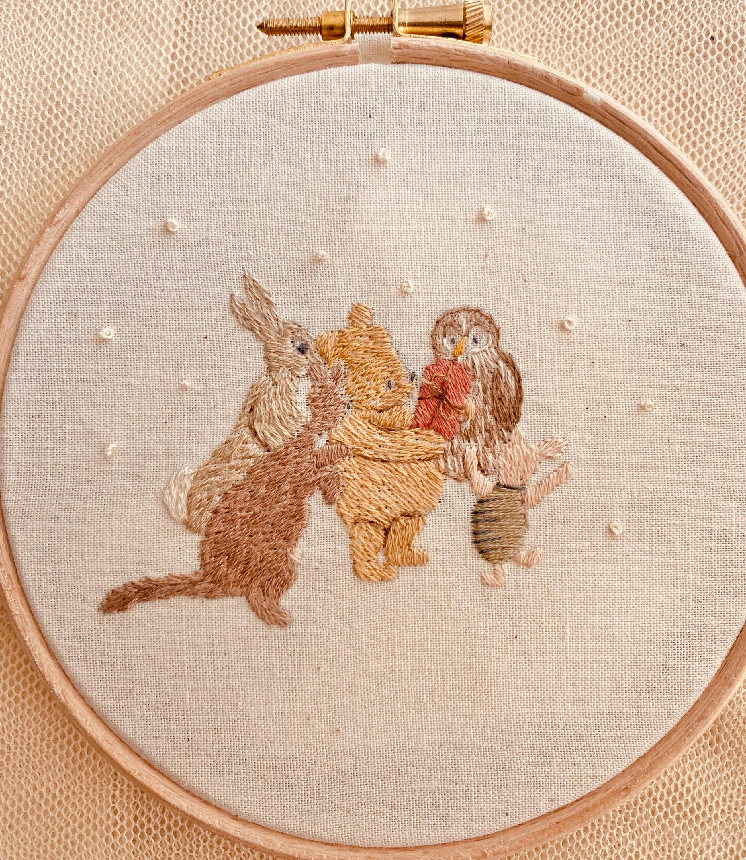 くまのプーさんと仲間たちのクリスマスセット - 刺繍キット、保育園