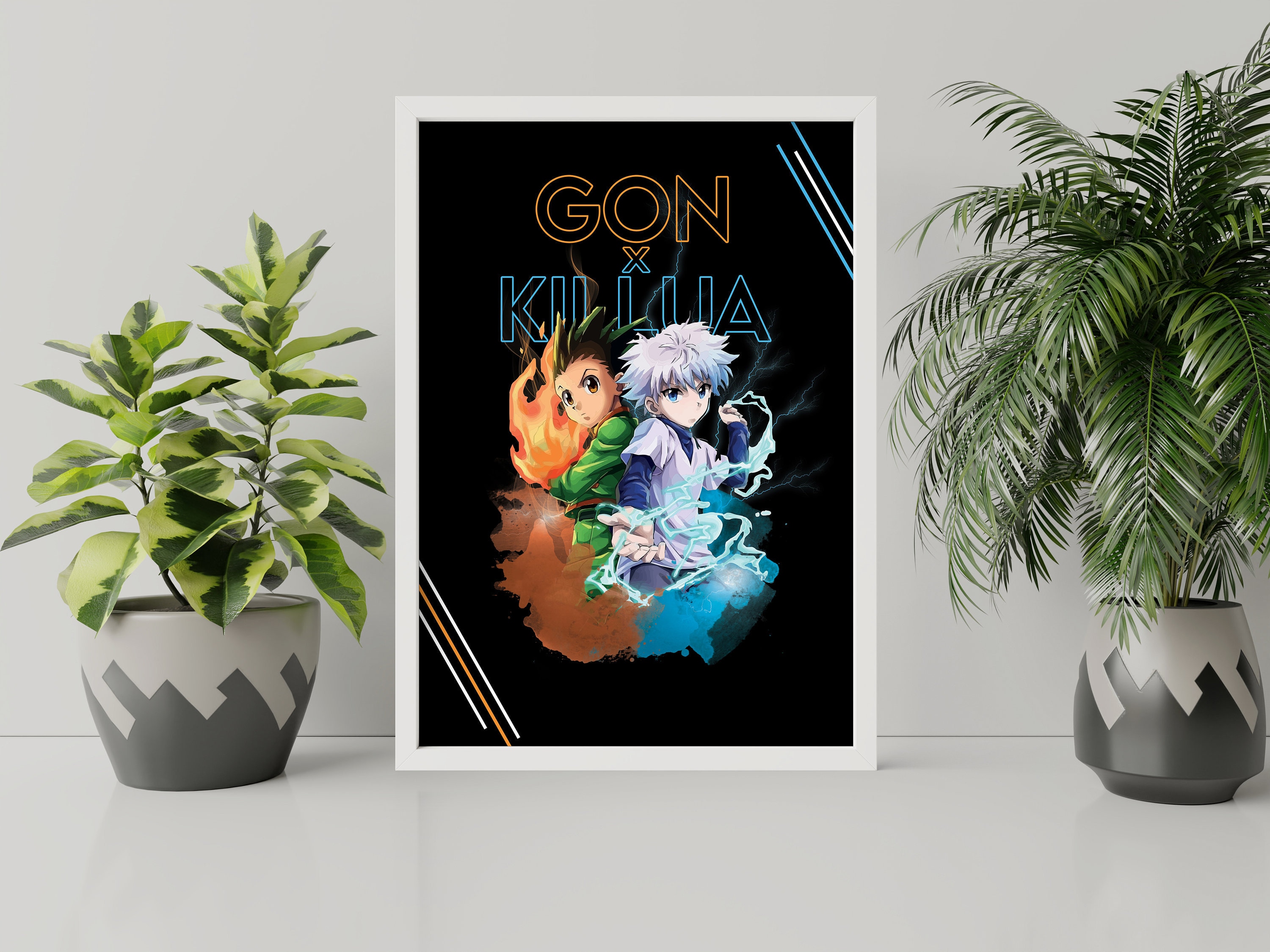 Hunter X Hunter Poster Gon and Killua Print Art | Etsy