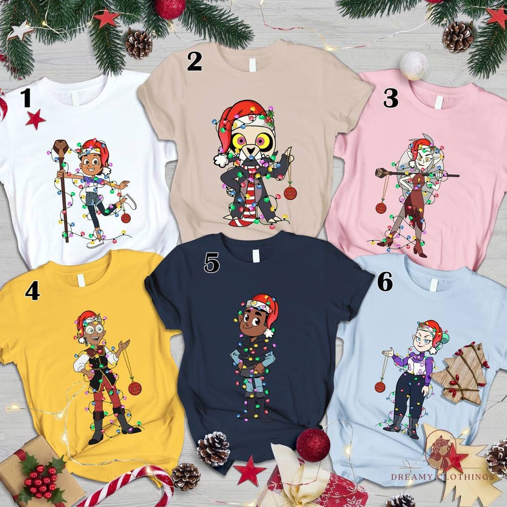 Discover Disney Christmas Shirt, The Owl House Character Shirt