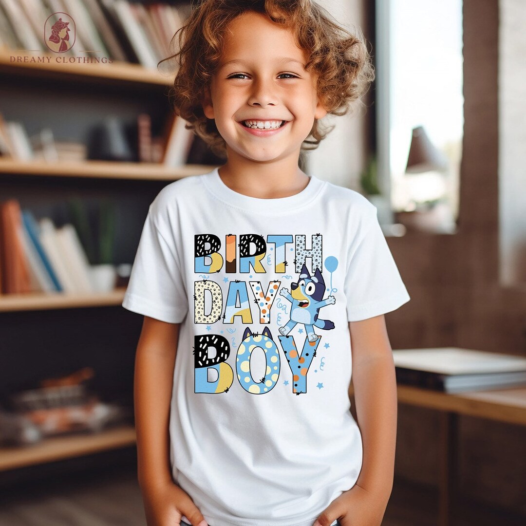 Bluey Birthday Boy Shirt, Bluey Birthday Shirt, Bluey Birthday Party