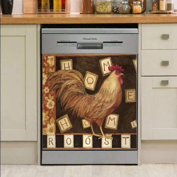 Chicken Rooster Dishwasher Cover Dishwasher Cover Etsy