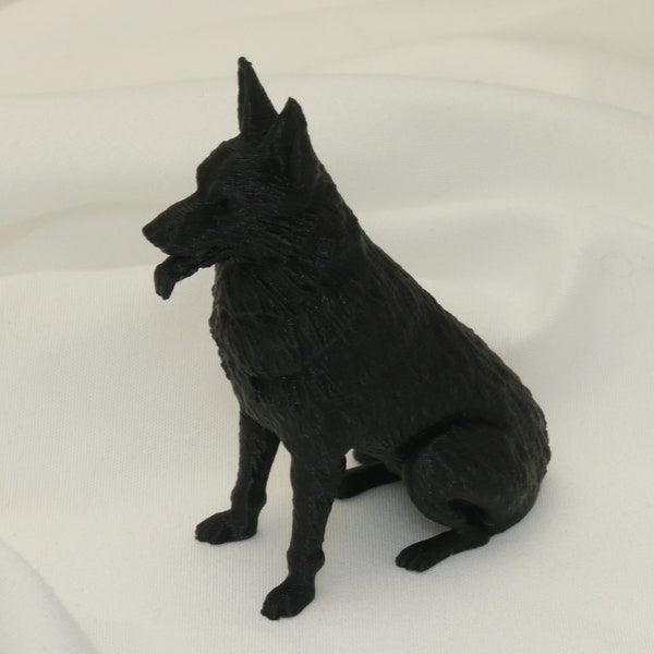 3D Printed German Shepherd Figure