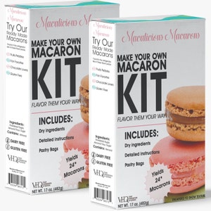 DIY Make Your Own French Macaron Kit, certified Kosher Pareve - Chose your flavor! Gluten Free Kosher for Passover